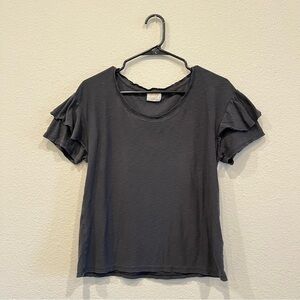 Nation LTD Ruffle Sleeve Top Boho Size Small